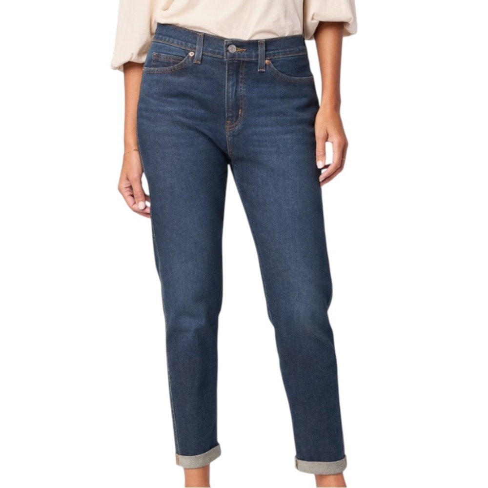 LEVI'S Levi Strauss Signature MID RISE BOYFRIEND JEANS Cuffed Straight 14-32